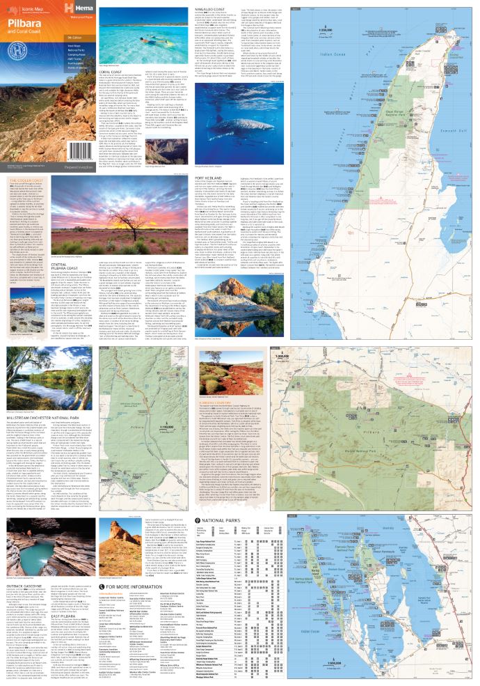 Pilbara & Coral Coast Map - 05. Regional Maps - Hema Maps Online Shop