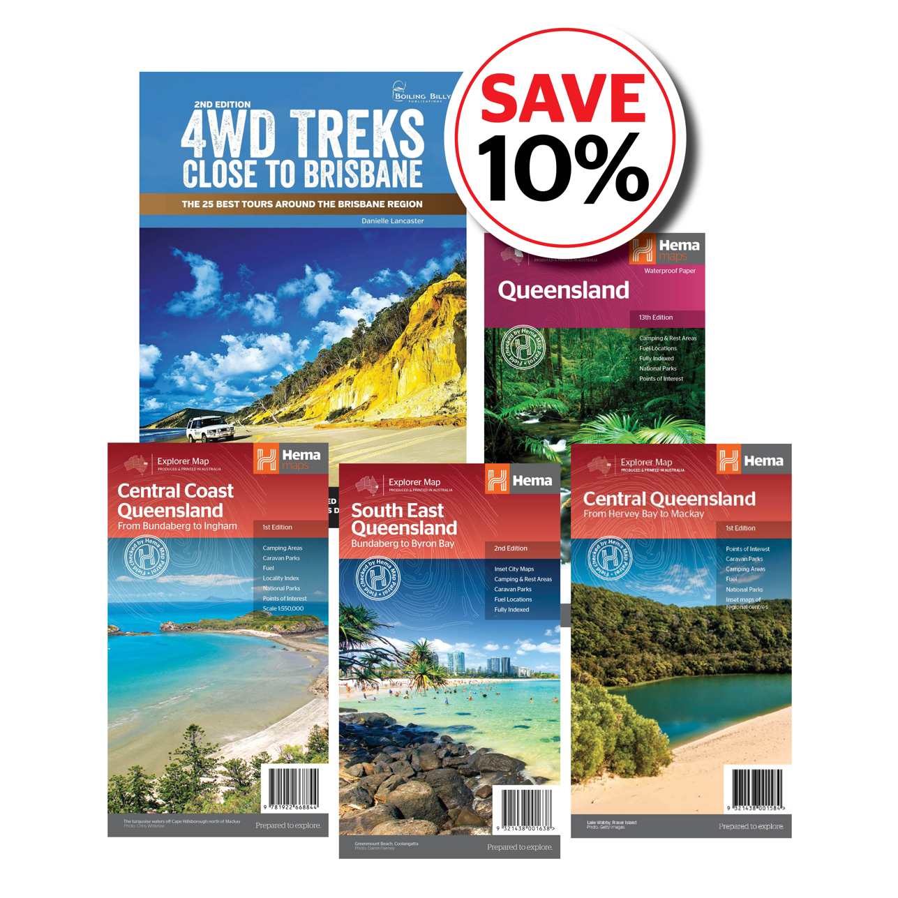 Queensland 4WD Pack - 04. Bundles & Packs - Hema Maps Online Shop