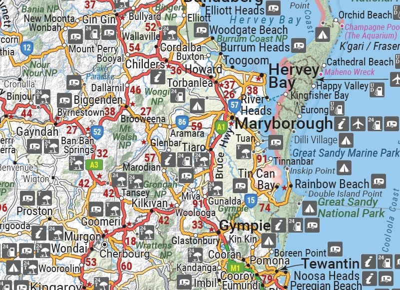 Local Qld Map Queensland State Map – Hema Maps Online Shop