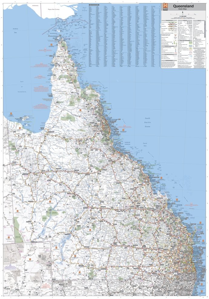 Queensland State Map - 06. State Maps - Hema Maps Online Shop