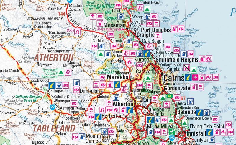 Savannah Way - Cairns to Broome Map - 05. Regional Maps - Hema Maps Online Shop