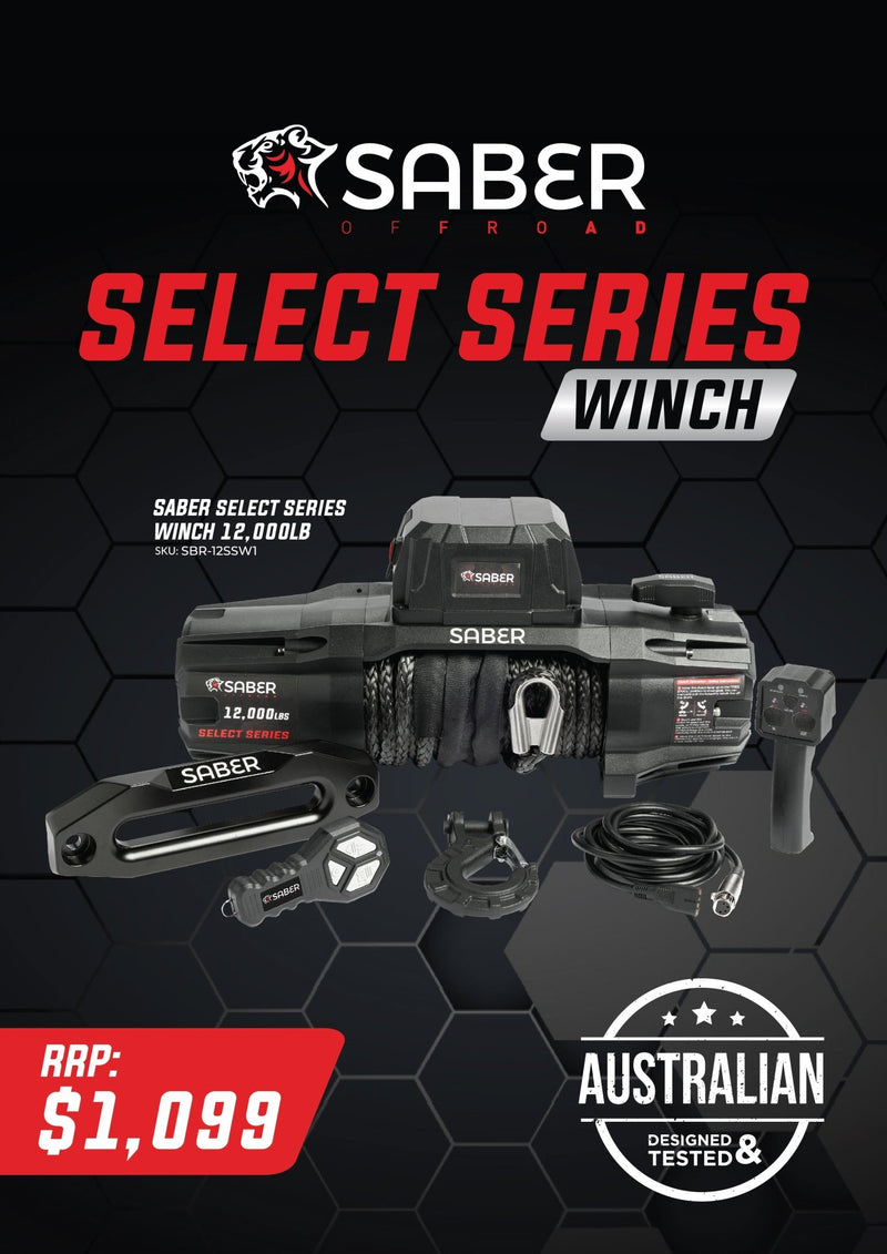 Select Series 12,000lbs Winch - 24. Recovery Gear - Hema Maps Online Shop
