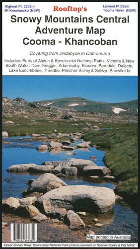 Snowy Mountains Central, Cooma, Khancoban Map - 13. Other Maps - Hema Maps Online Shop