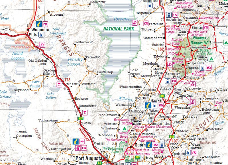 South Australia Handy Map - 06. State Maps - Hema Maps Online Shop