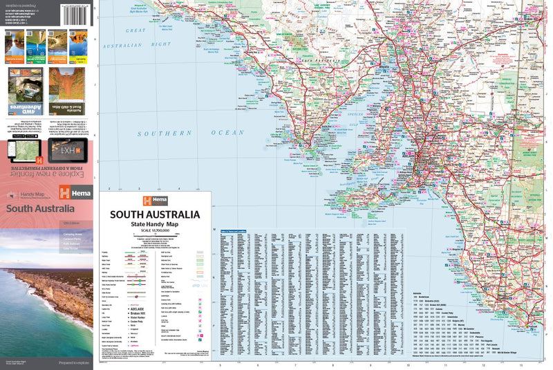 South Australia Handy Map - 06. State Maps - Hema Maps Online Shop