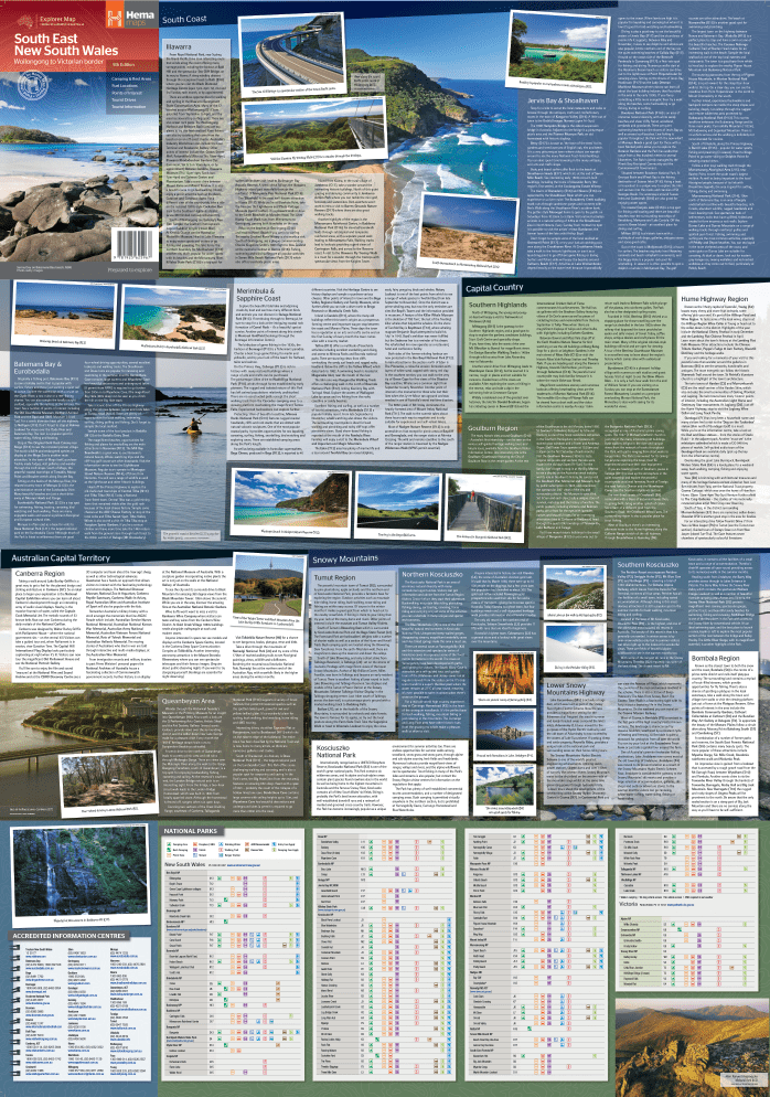 South East New South Wales Map - 05. Regional Maps - Hema Maps Online Shop