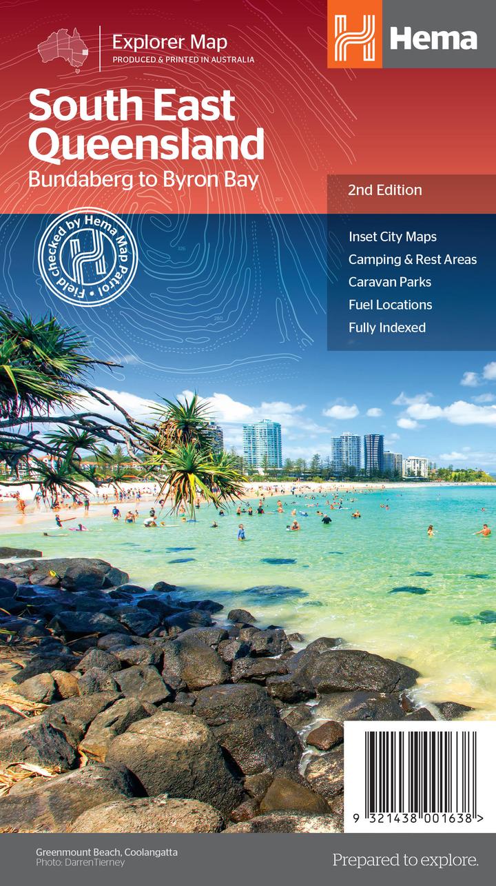 South East Queensland Map - 05. Regional Maps - Hema Maps Online Shop