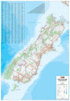 South Island (Te Wai Pounamu) New Zealand Wall Map - 10. NZ Maps & Books - Hema Maps Online Shop