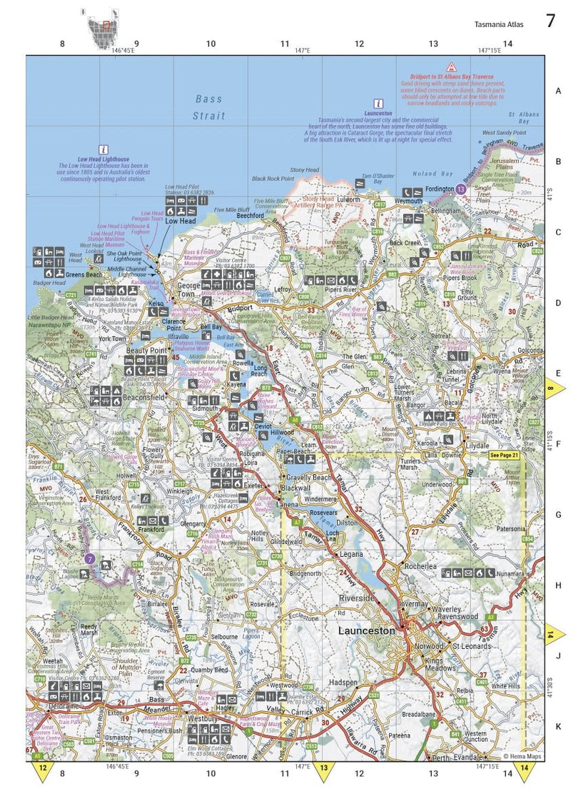 Tasmania Atlas & Guide - 02. Hema Atlas & Guides - Hema Maps Online Shop