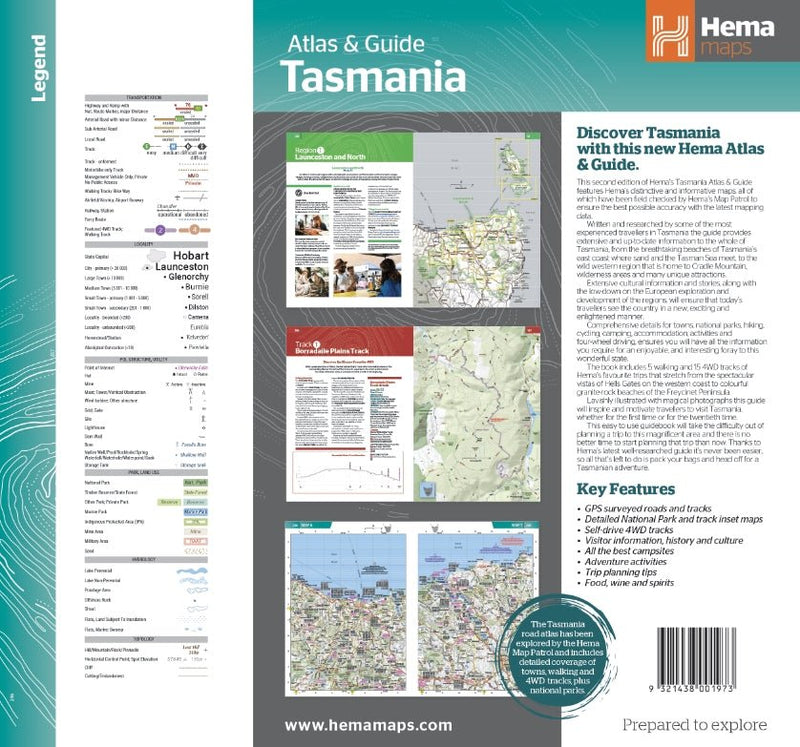 Tasmania Atlas & Guide - 02. Hema Atlas & Guides - Hema Maps Online Shop