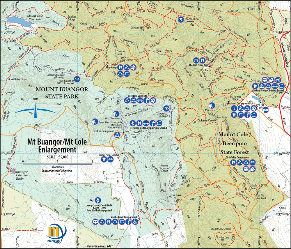 The Pyrenees Touring Map
