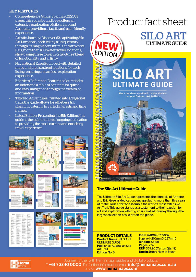 The Silo Art Ultimate Guide plus Bonus Australian Silo Art Wall Calendar - 03. Other Guidebooks - Hema Maps Online Shop