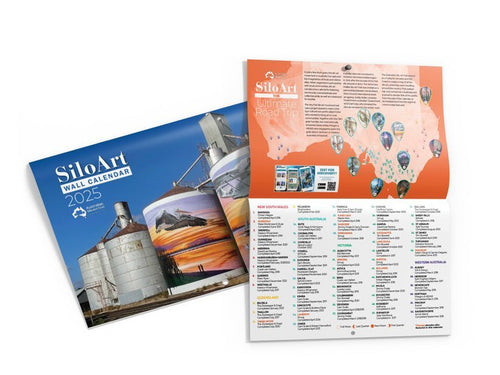 The Silo Art Ultimate Guide plus Bonus Australian Silo Art Wall Calendar - 03. Other Guidebooks - Hema Maps Online Shop