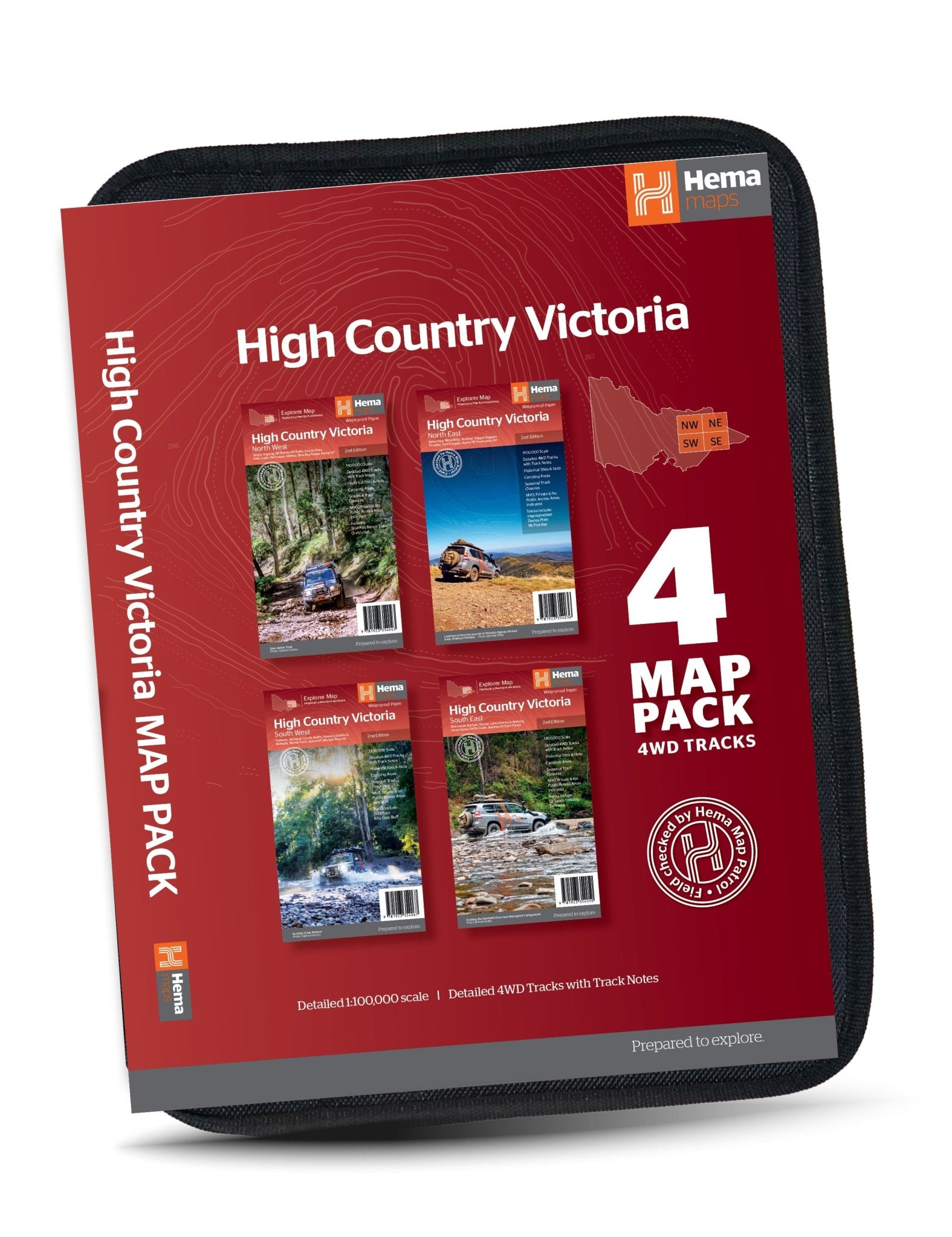The Victorian High Country Map Pack - 04. Bundles & Packs - Hema Maps Online Shop