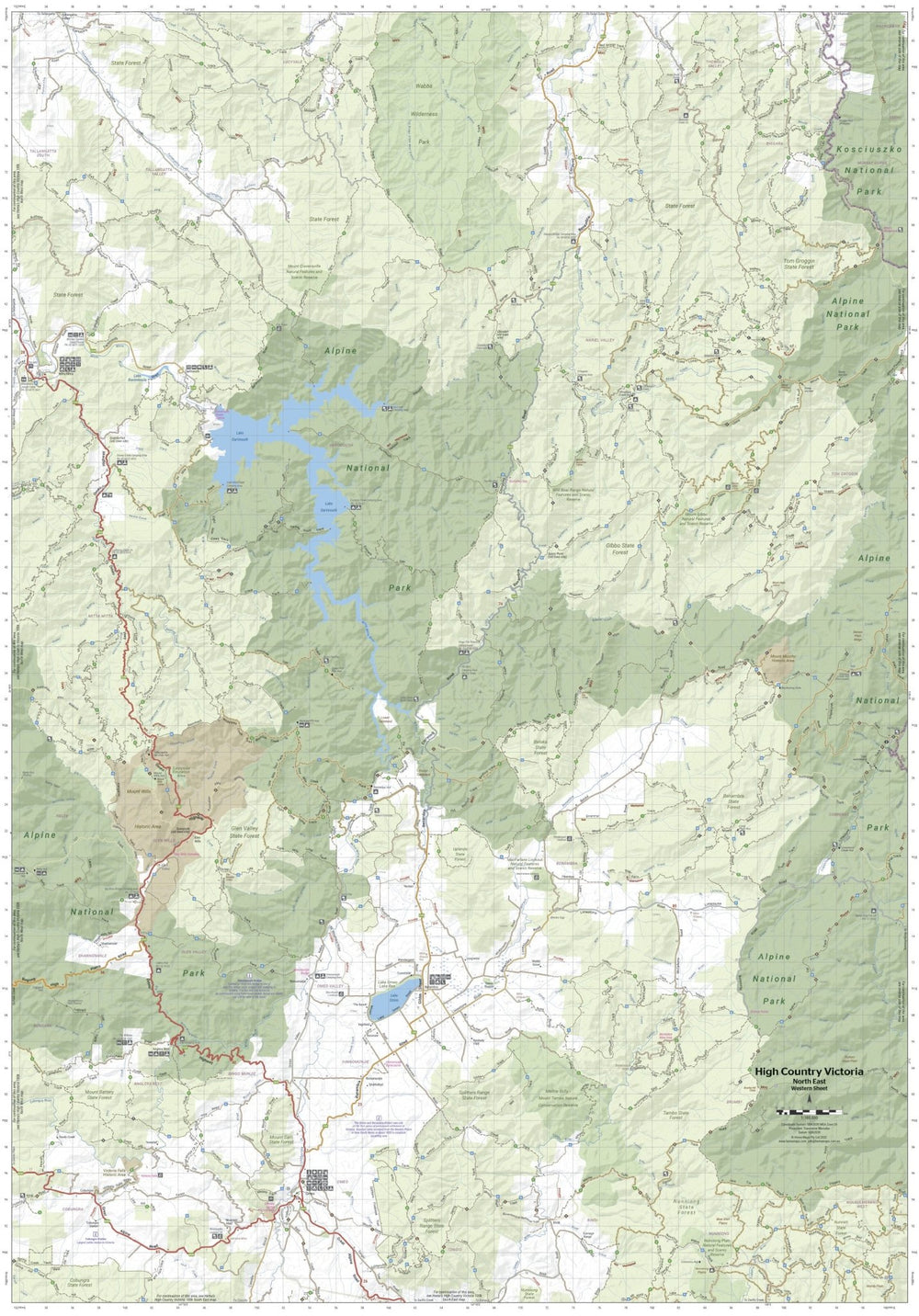 The Victorian High Country - North Eastern Map