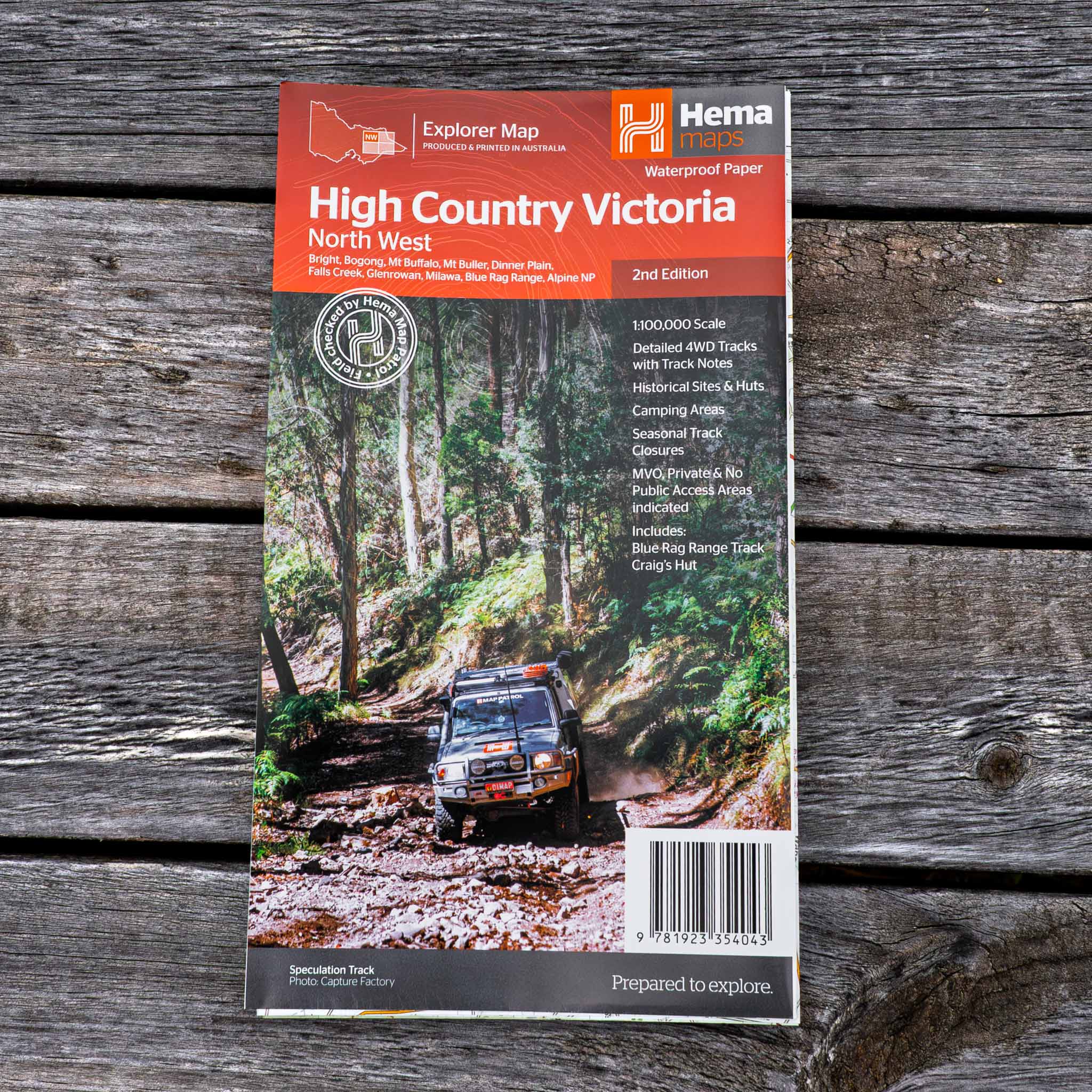 The Victorian High Country - North Western Map - 05. Regional Maps - Hema Maps