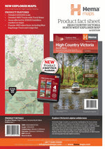 The Victorian High Country - North Western Map - 05. Regional Maps - Hema Maps Online Shop