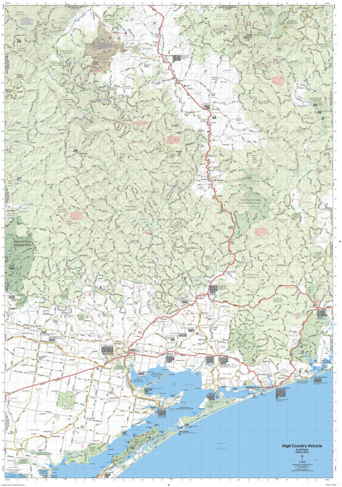 The Victorian High Country - South Eastern Map - 05. Regional Maps - Hema Maps Online Shop