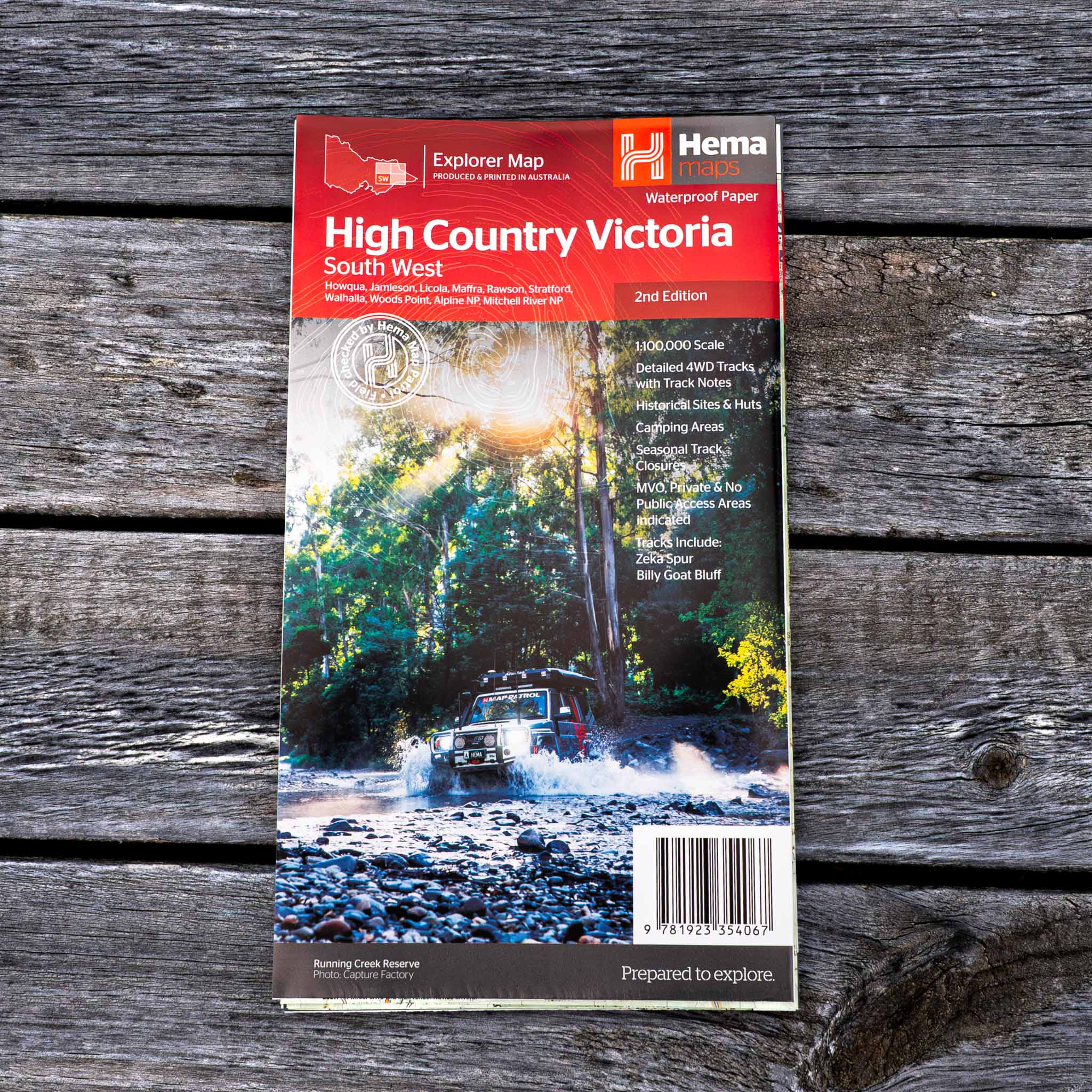 The Victorian High Country - South Western Map - 05. Regional Maps - Hema Maps