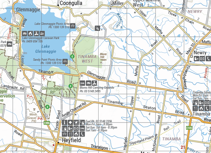 The Victorian High Country - South Western Map - OE