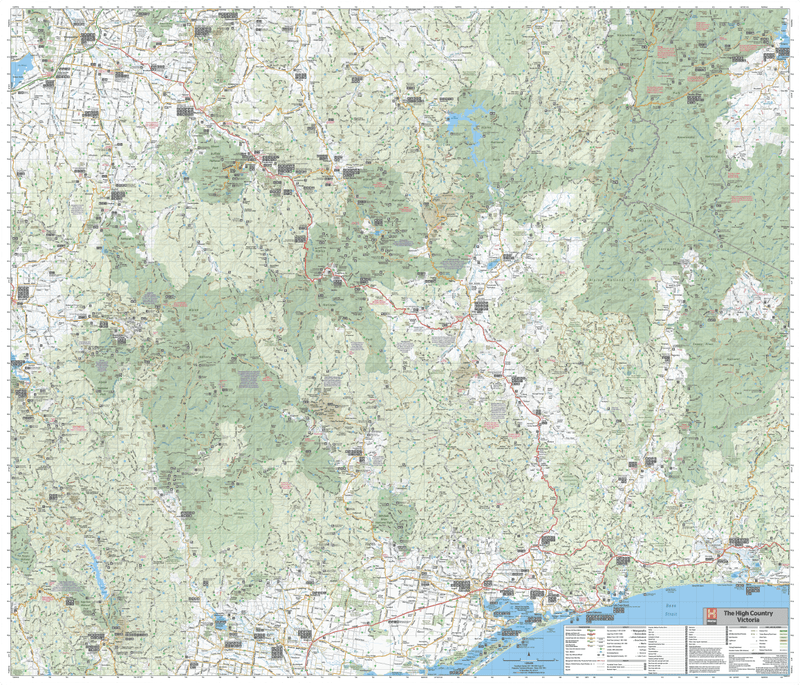 The Victorian High Country Wall Map - 09. Australian Wall Maps - Hema Maps Online Shop