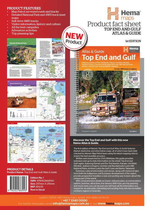 Top End and Gulf Atlas & Guide - 02. Hema Atlas & Guides - Hema Maps Online Shop