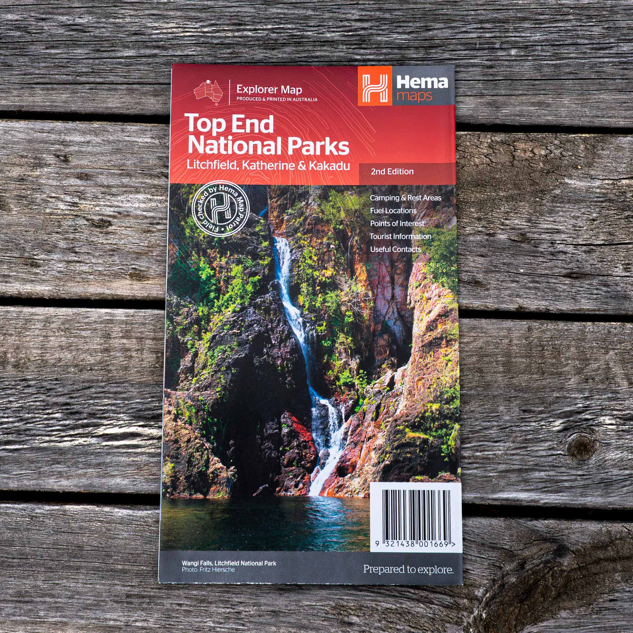 Top End National Parks Map: Litchfield, Katherine & Kakadu - 05. Regional Maps - Hema Maps