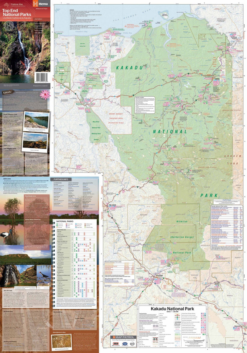 Top End National Parks Map: Litchfield, Katherine & Kakadu - 05. Regional Maps - Hema Maps Online Shop