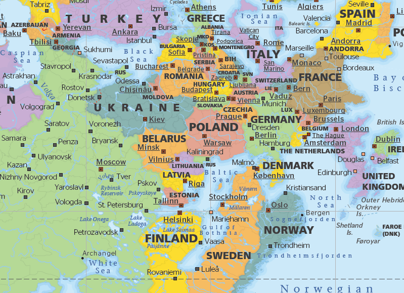 Upside Down World in Envelope Folded Map - 11. World Maps - Hema Maps