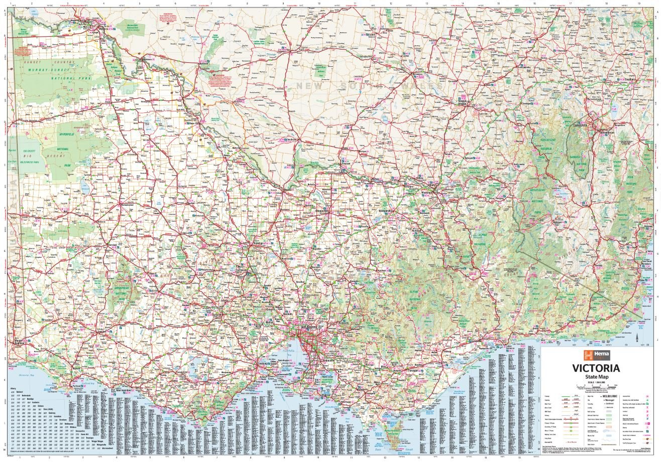 Victoria Postcode Map Map Victoria State Map – Hema Maps Online Shop