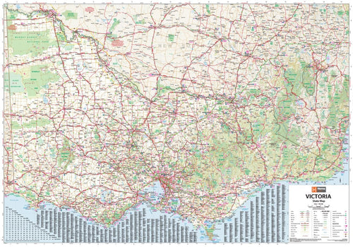 Victoria State Wall Map - 09. Australian Wall Maps - Hema Maps Online Shop