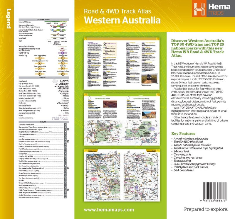 Western Australia Road & 4WD Track Atlas - 02. Hema Atlas & Guides - Hema Maps Online Shop