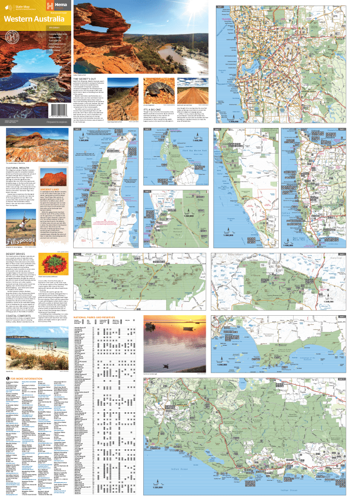 Western Australia State Map - 06. State Maps - Hema Maps Online Shop