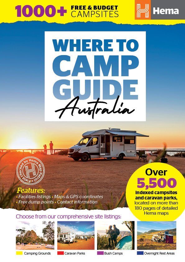 Where to Camp Guide - 02. Hema Atlas & Guides - Hema Maps Online Shop