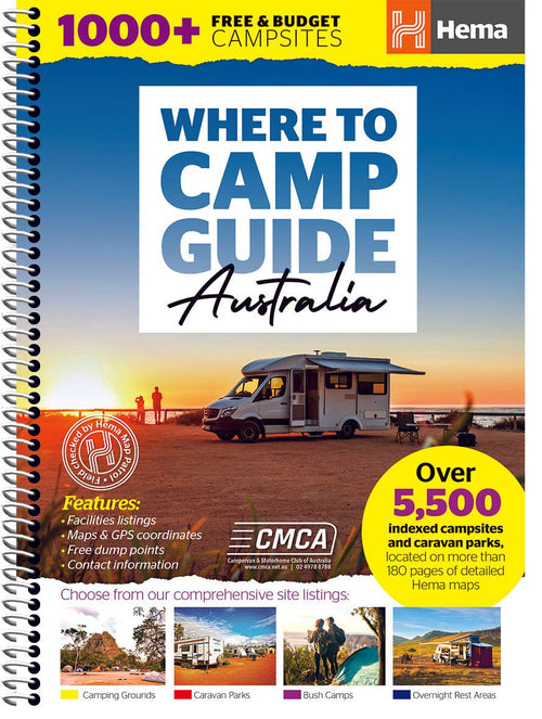 Where to Camp Guide - 02. Hema Atlas & Guides - Hema Maps Online Shop