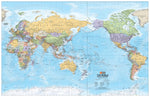 World Political Pacific Centred Wall Map - 11. World Maps - Hema Maps Online Shop