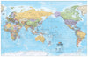 World Political Pacific Centred Wall Map - 11. World Maps - Hema Maps Online Shop