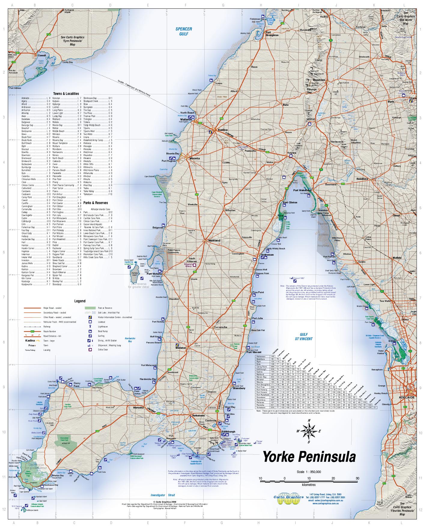 Yorke Peninsula & Copper Coast Map - 13. Other Maps - Hema Maps Online Shop