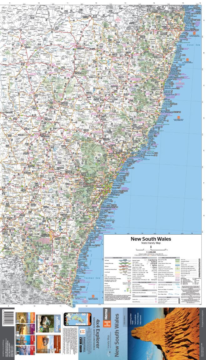 New South Wales Handy Map