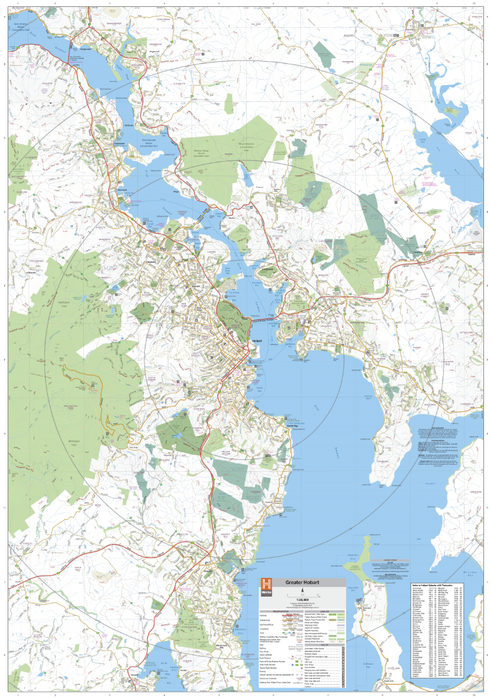 Hobart & Region Map