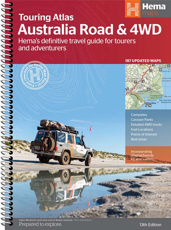 Australia Road & 4WD Touring Atlas - 215 x 297mm