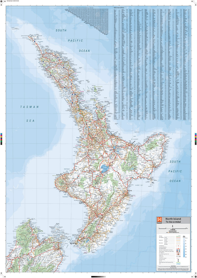 North Island New Zealand Map