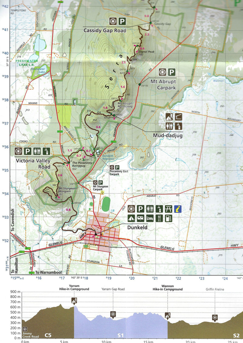 Grampians Peaks Trail South Map