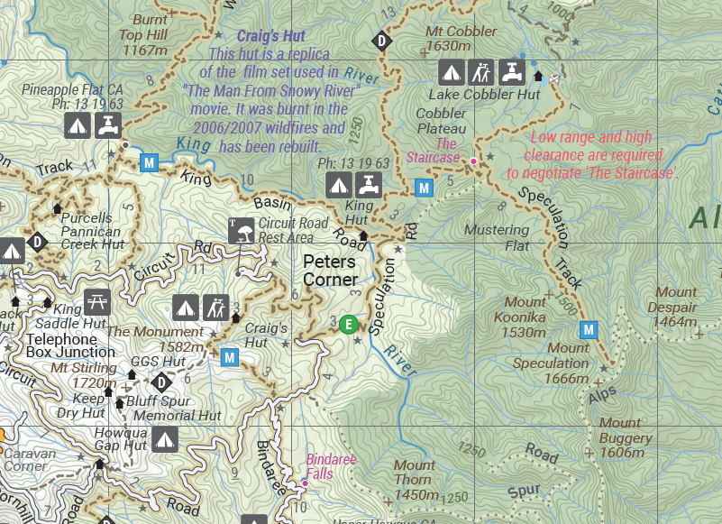 The Victorian High Country Wall Map – Hema Maps