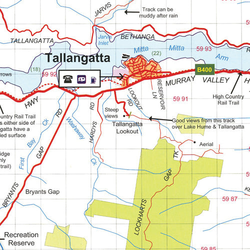 Beechworth - Albury - Wangaratta Adventure Map
